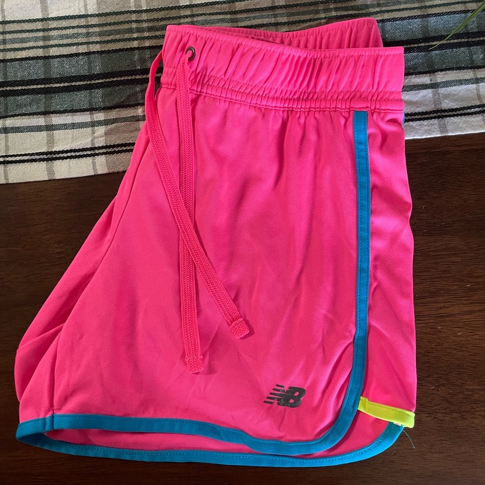 Hot pink New Balance shorts